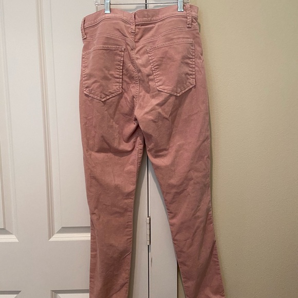 pink velvet pants WORN ONCE - Picture 4 of 4